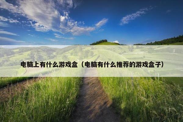 电脑上有什么游戏盒（电脑有什么推荐的游戏盒子）