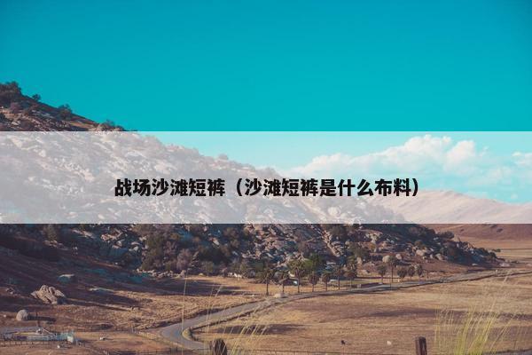 战场沙滩短裤（沙滩短裤是什么布料）