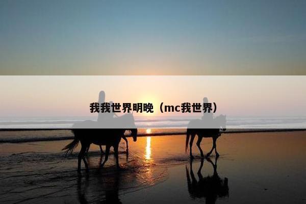 我我世界明晚（mc我世界）