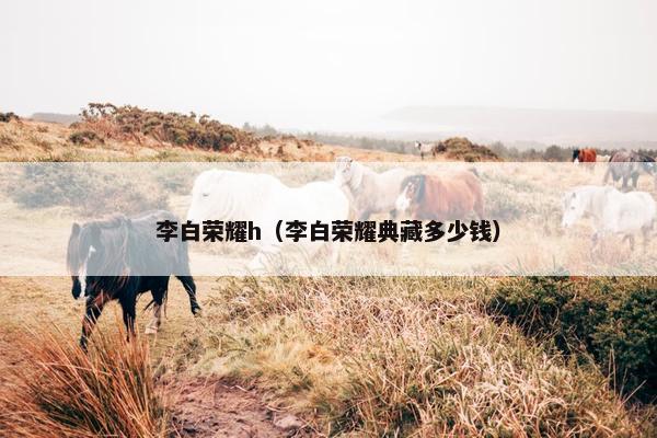李白荣耀h（李白荣耀典藏多少钱）