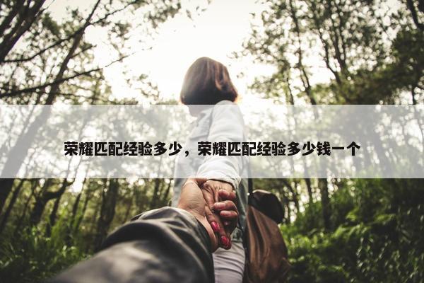 荣耀匹配经验多少，荣耀匹配经验多少钱一个