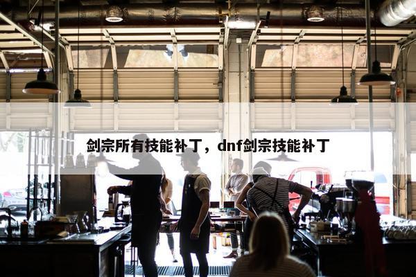 剑宗所有技能补丁，dnf剑宗技能补丁