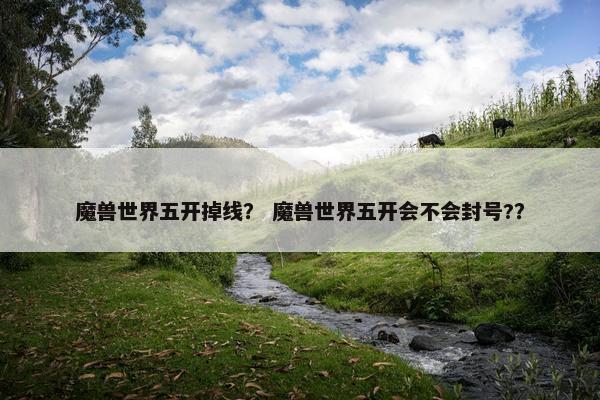 魔兽世界五开掉线？ 魔兽世界五开会不会封号?？