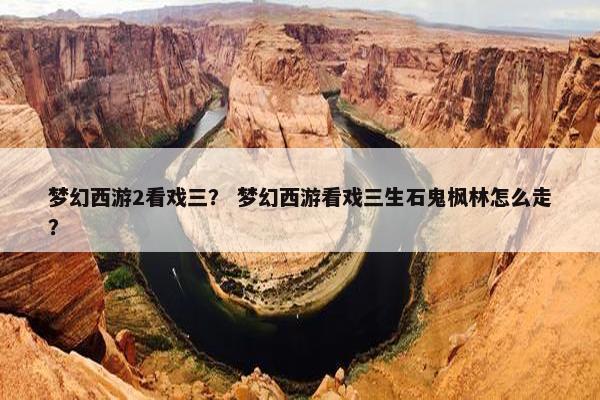 梦幻西游2看戏三？ 梦幻西游看戏三生石鬼枫林怎么走？